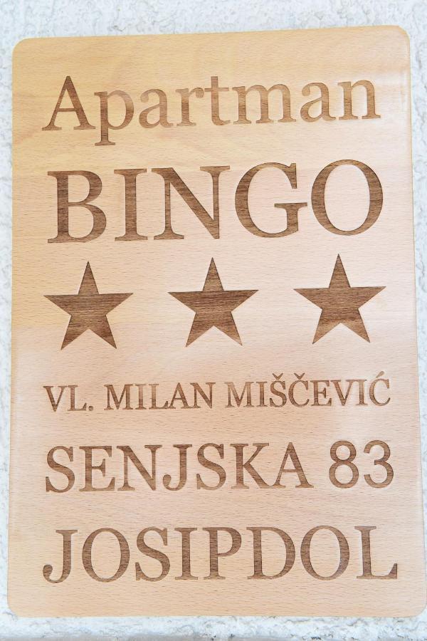 Apartman Bingo Josipdol Eksteriør billede